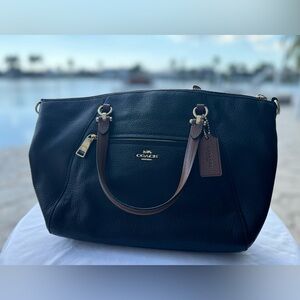 Coach Black Leather Prairie Tote Bag